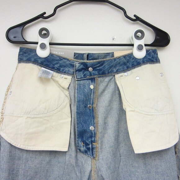 New Everlane The Curvy 90s Cheeky Straight Jean Sz 28x29 Blue 100% Organic Ctton - Picture 11 of 15